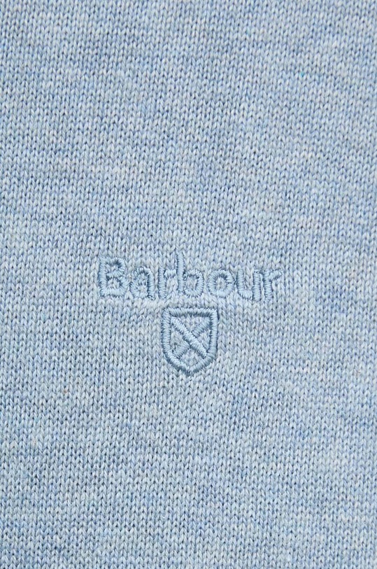 Barbour sweter bawełniany Essentials MKN0932 niebieski