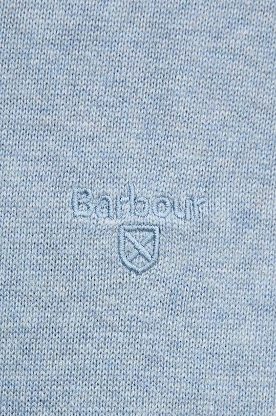 Barbour sweter bawełniany Essentials MKN0932 niebieski