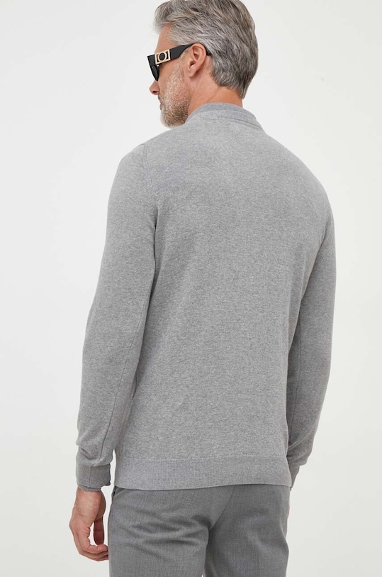 Odzież Barbour sweter bawełniany Essentials MKN0932 szary