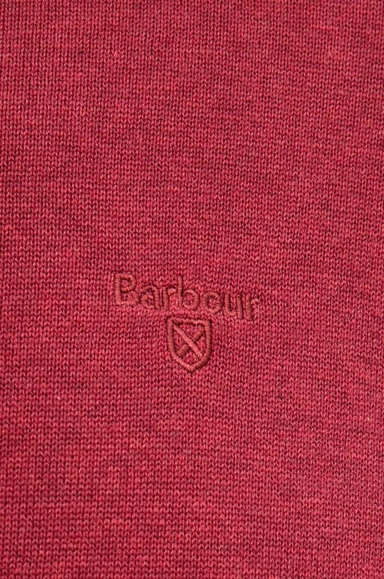 Barbour sweter bawełniany Essentials MKN0932 czerwony