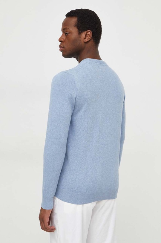 Odzież Barbour sweter bawełniany Essentials MKN0932 niebieski