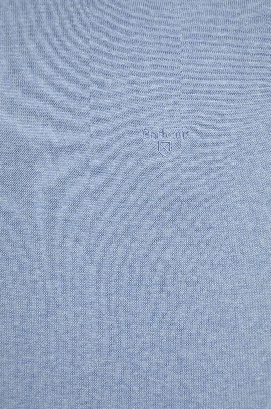 Barbour sweter bawełniany Essentials MKN0932 niebieski