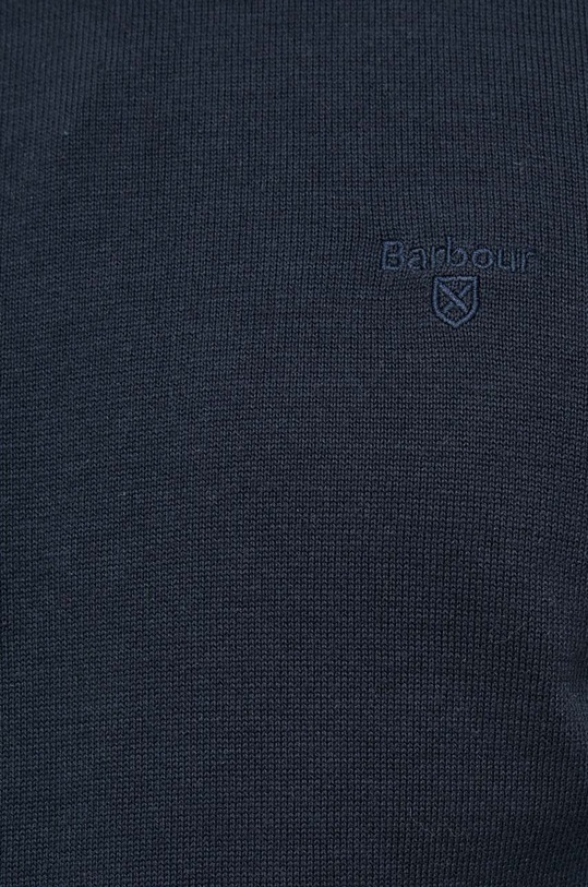 Barbour sweter bawełniany Essentials MKN0932 granatowy