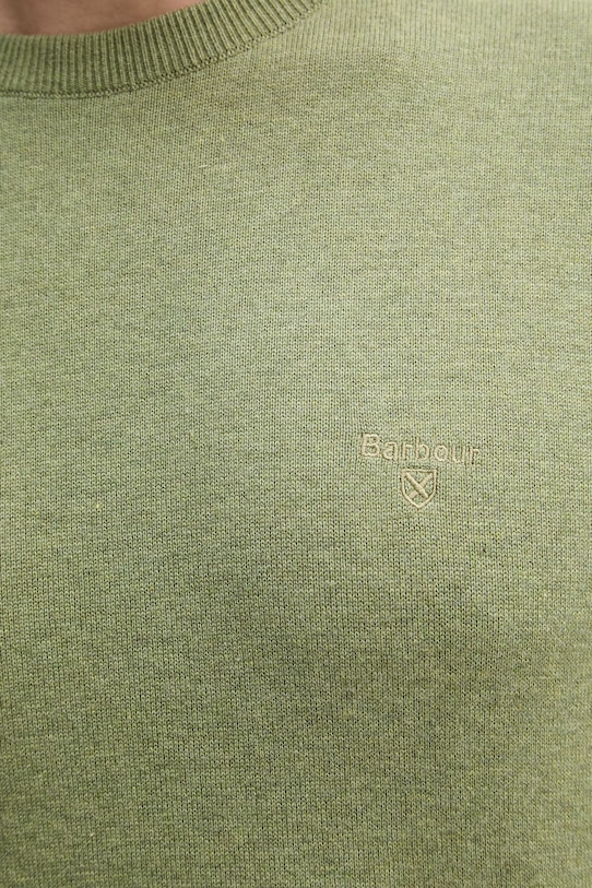 Barbour sweter bawełniany Essentials MKN0932 zielony