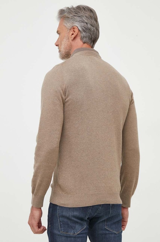 Дрехи Памучен пуловер Barbour Essentials MKN0932 бежов