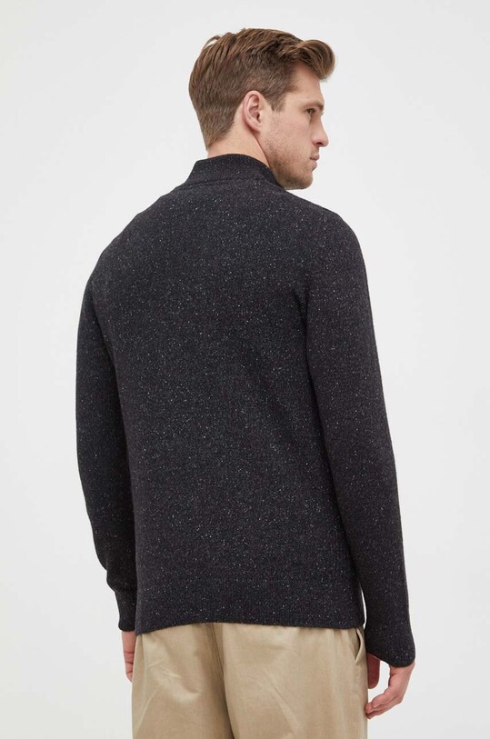 Odzież Barbour sweter wełniany MKN1187 czarny