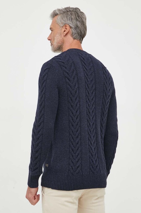 Odjeća Pulover s dodatkom vune Barbour MKN1325 mornarsko plava