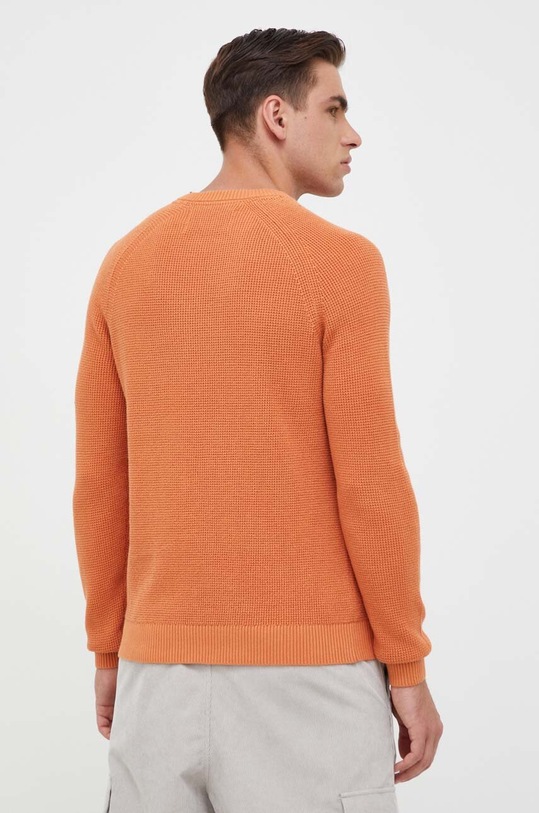 Дрехи Памучен пуловер Calvin Klein Jeans J30J323989 оранжев