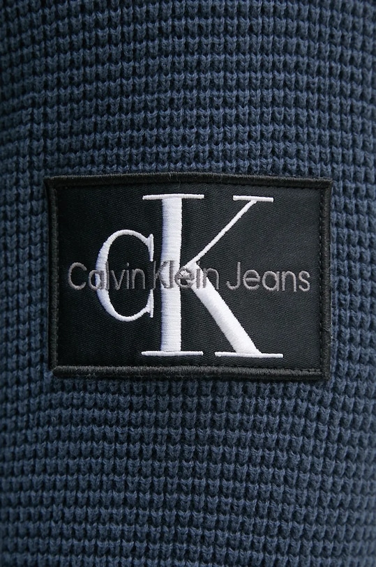 Bavlněný svetr Calvin Klein Jeans J30J323989 námořnická modř