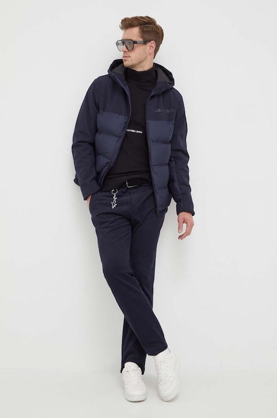 Calvin Klein Jeans sweter bawełniany J30J324325 czarny AW23