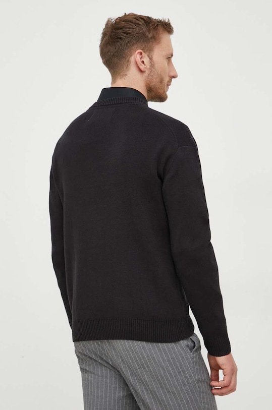 Ρούχα Βαμβακερό πουλόβερ Calvin Klein Jeans J30J323977 μαύρο