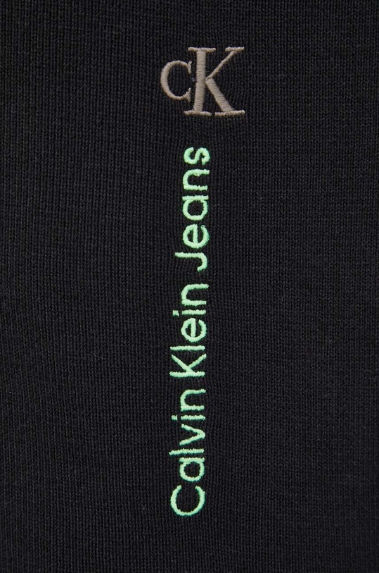 Βαμβακερό πουλόβερ Calvin Klein Jeans J30J323977 μαύρο