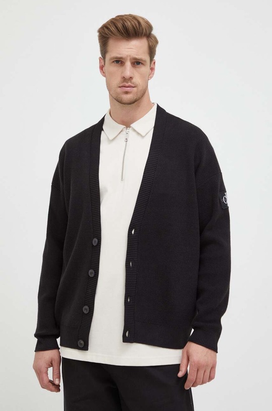 Calvin Klein Jeans cardigan uni negru J30J324327