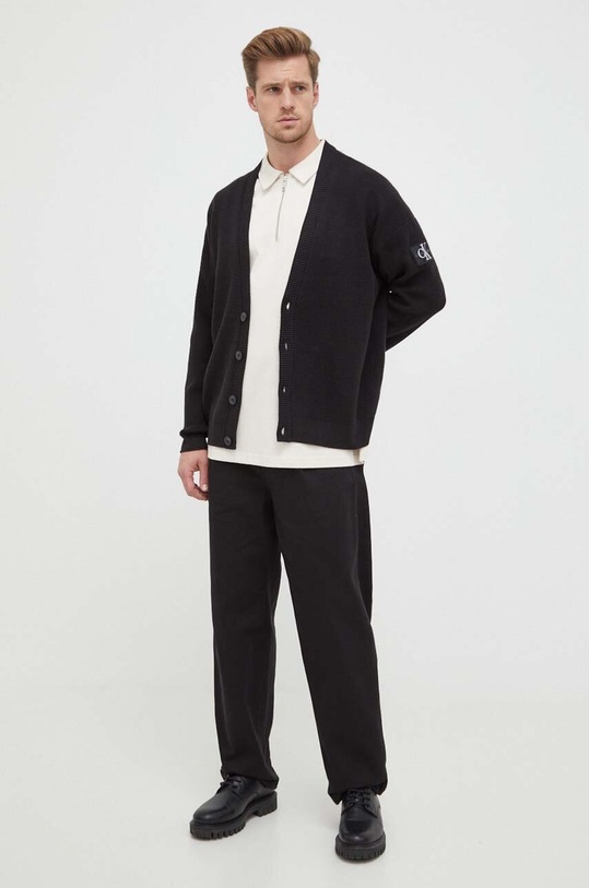 Calvin Klein Jeans cardigan J30J324327 negru AW23