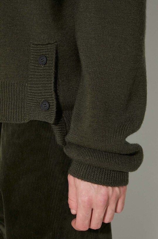 A-COLD-WALL* maglione in lana UTILITY MOCK NECK KNIT ACWMK152 verde