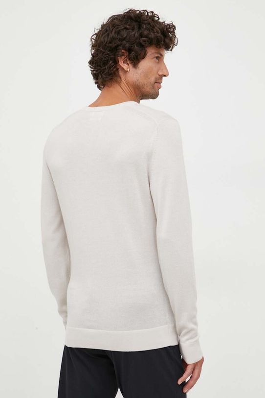 Odzież Calvin Klein sweter wełniany K10K109474 beżowy