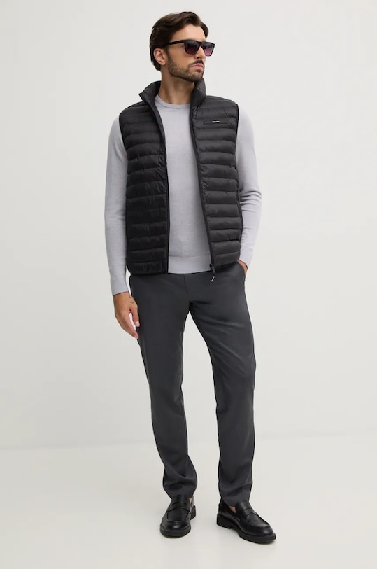 Calvin Klein sweter wełniany K10K109474 szary AW24