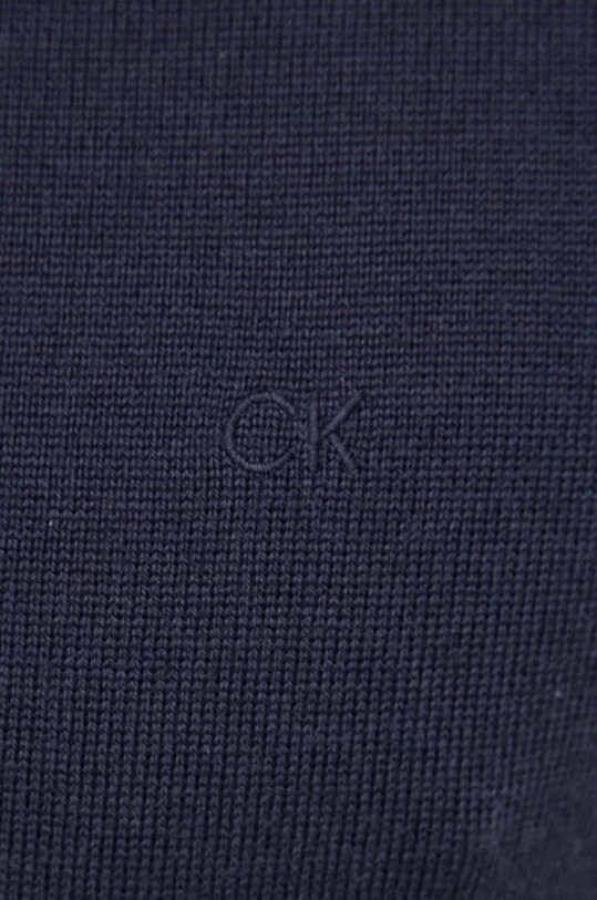 Шерстяной свитер Calvin Klein K10K110420 тёмно-синий