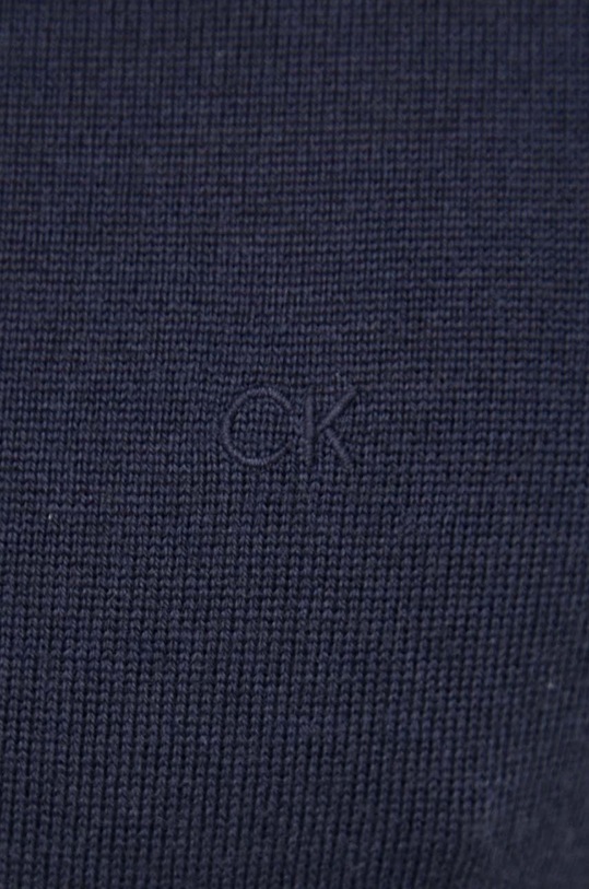 Calvin Klein sweter wełniany K10K110420 granatowy