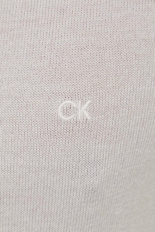 Calvin Klein sweter wełniany K10K110424 szary