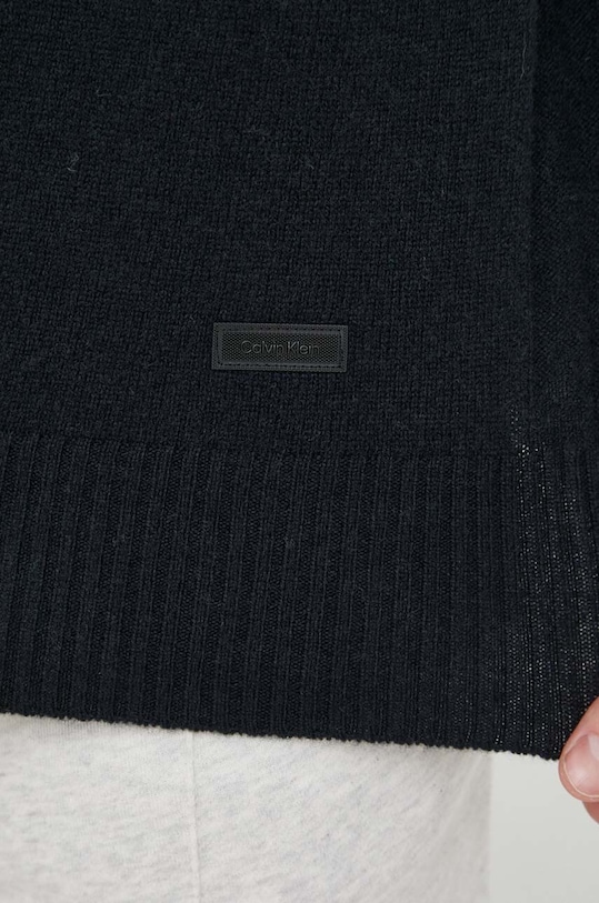 Μάλλινο πουλόβερ Calvin Klein K10K111954 μαύρο