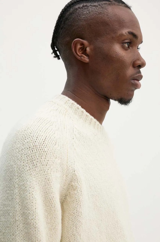 Vlnený sveter A.P.C. béžová WVBCH.H23234