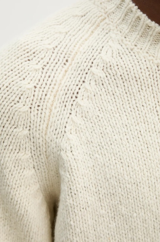 Vlnený sveter A.P.C. WVBCH.H23234 béžová