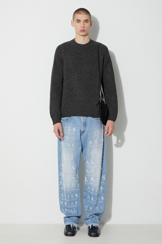 A.P.C. sweter wełniany WVBCH.H23234 szary AW23
