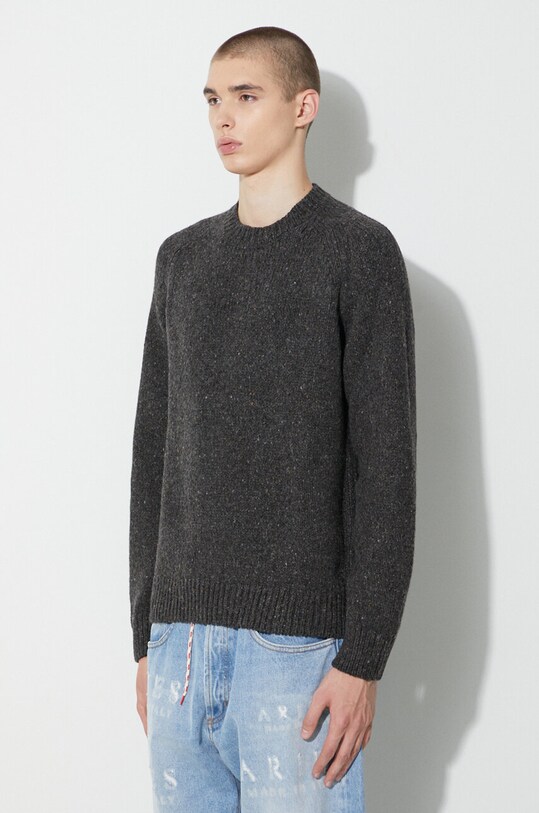 A.P.C. sweter wełniany szary WVBCH.H23234