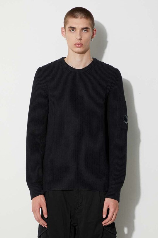 C.P. Company sweter FULL RIB CREW NECK JUMPER