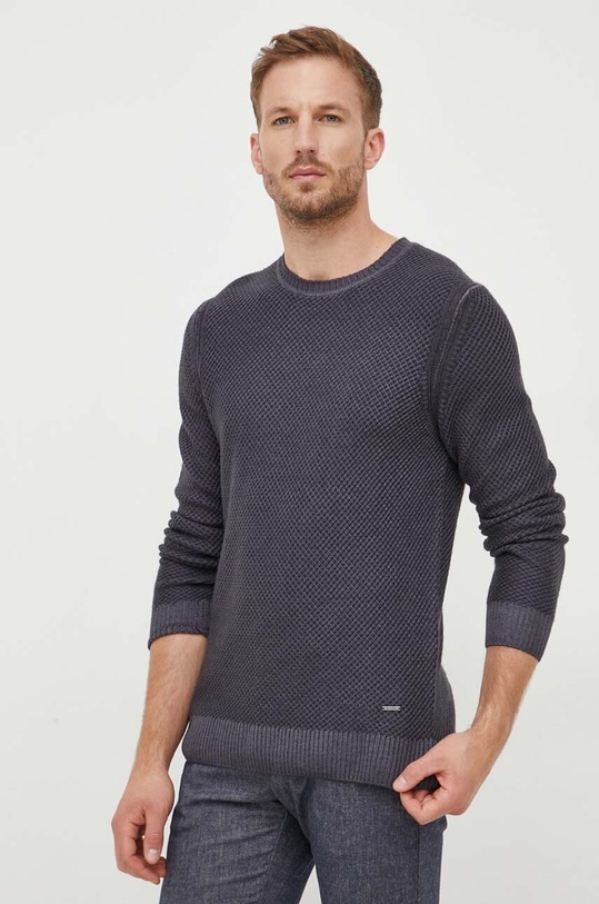 Μάλλινο πουλόβερ Joop! μαλλί σκούρο μπλε 30037866