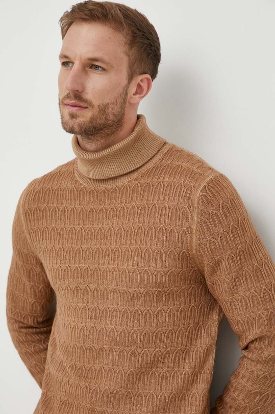 Vlnený sveter Joop! 30038085 hnedá