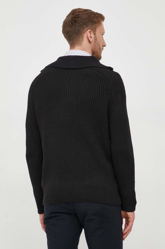 Joop! sweter wełniany 30038089 czarny AW23