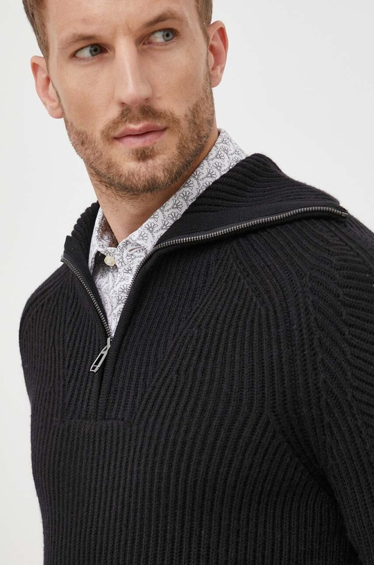 Odzież Joop! sweter wełniany 30038089 czarny