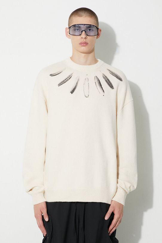 Бавовняний светр Marcelo Burlon Aop Wind Feather
