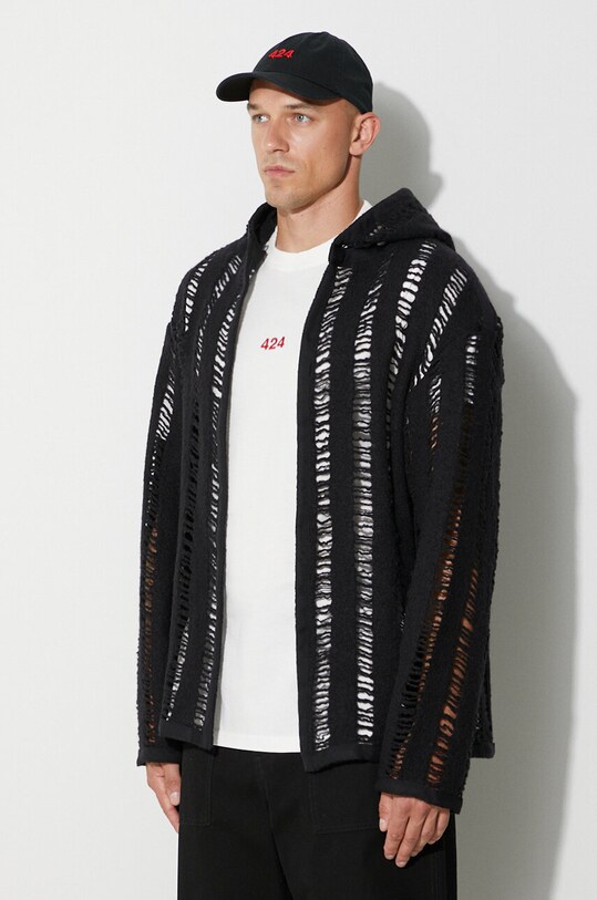 Одяг Вовняний кардиган 424 35424M401.236504 чорний