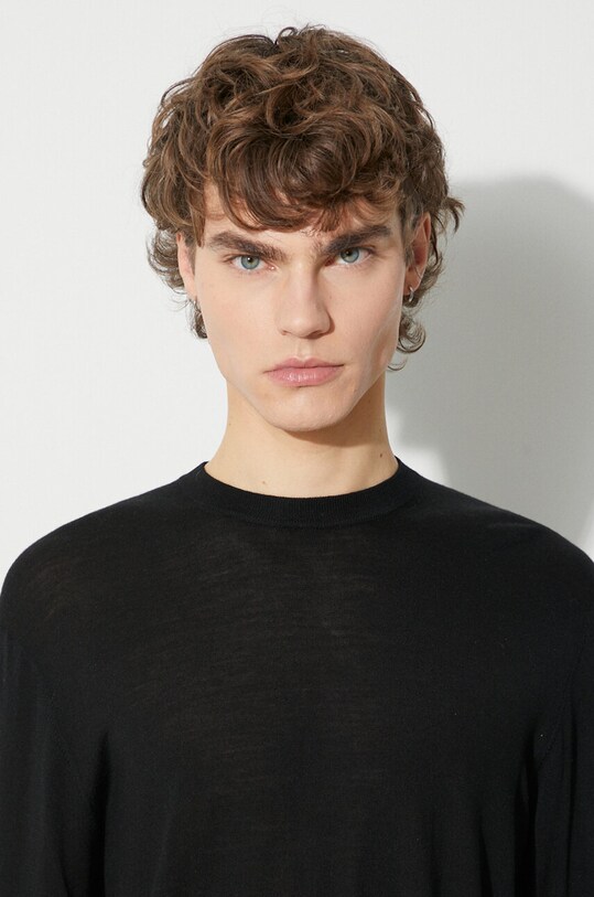 Вовняний светр Neil Barett EVERYDAY SMALL BOLT WOOL PBMA153.V604.0101 чорний