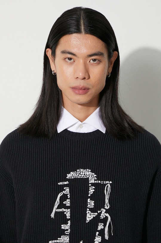 Свитер Neil Barett FLOATING INSIDE OUT THUNDERBOLT PBMA159.V608.042 чёрный