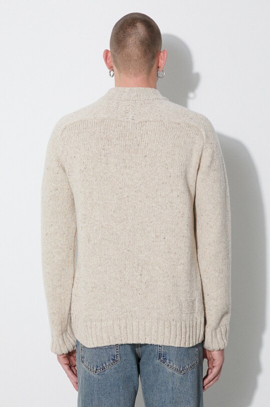 Clothing Universal Works wool jumper Vincent Turtle Neck 29472 beige