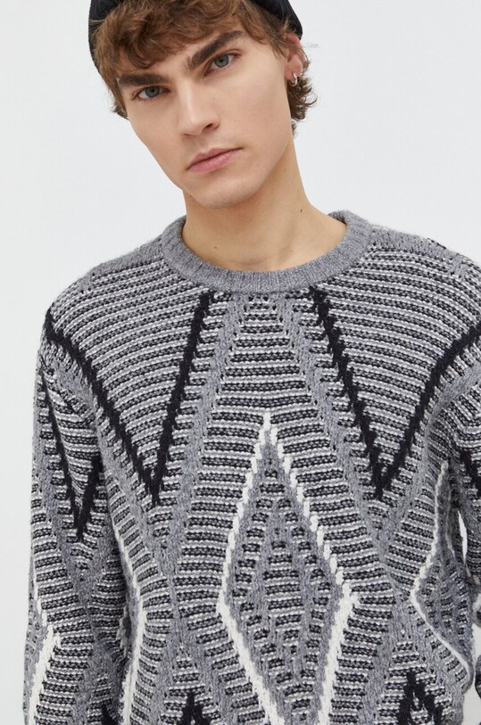 Sveter Hollister Co. sivá KI320.3052.118