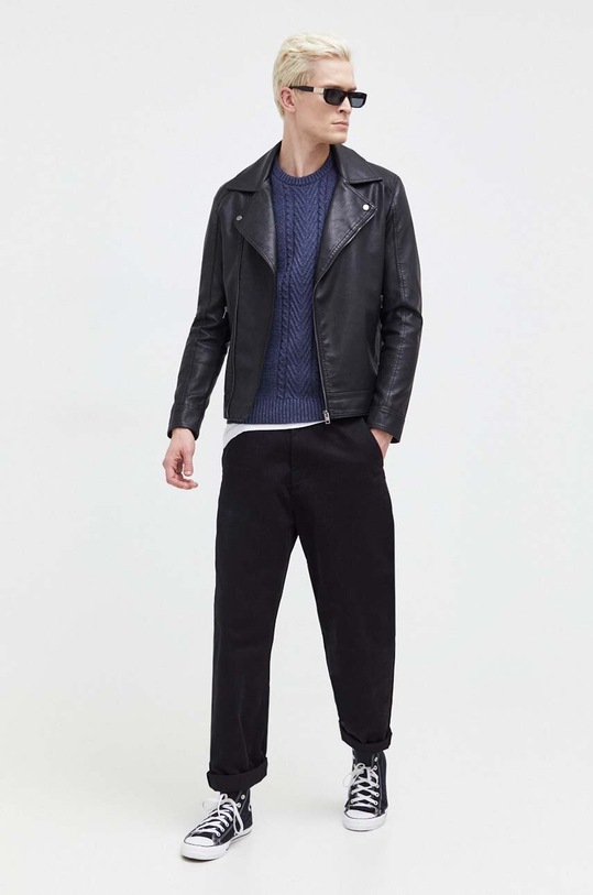Hollister Co. sweter KI320.3055.202 granatowy AW23