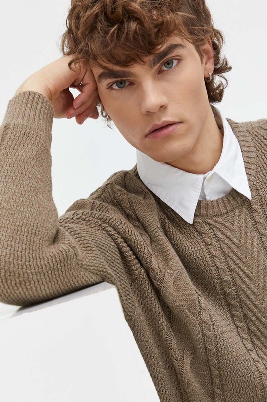 Hollister Co. sweter brązowy KI320.3055.402