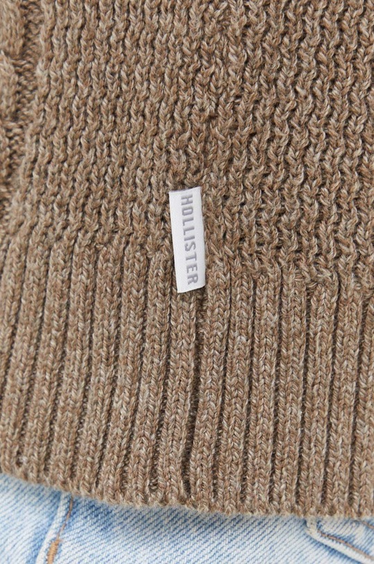 Hollister Co. sweter KI320.3055.402 brązowy