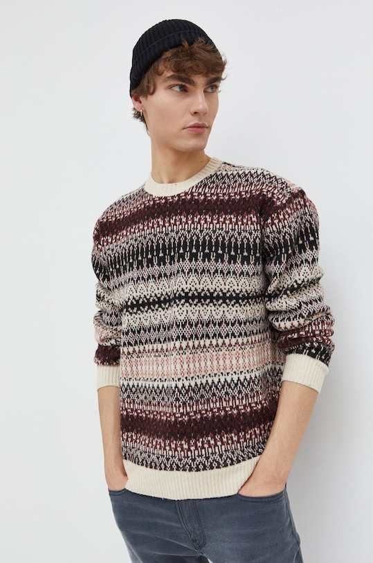 Hollister Co. sweter pozostałe beżowy KI320.3062.174