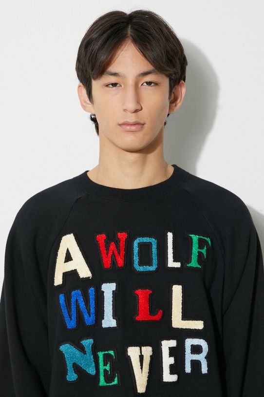 Undercover hanorac de bumbac Sweatshirt UC2C4811.2 negru