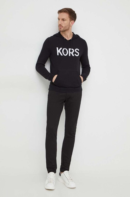 Бавовняний светр Michael Kors CR460AN469 чорний SS24