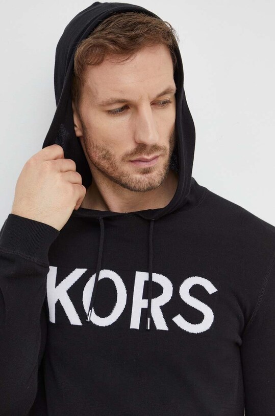 Бавовняний светр Michael Kors чорний CR460AN469