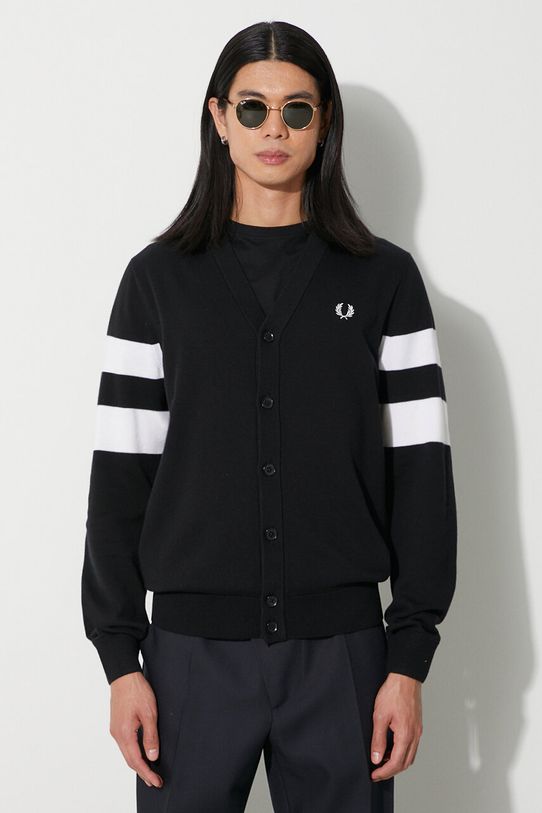 Fred Perry cardigan din lână