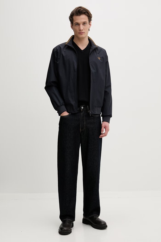 Fred Perry sweter wełniany K9600.795 granatowy AW23