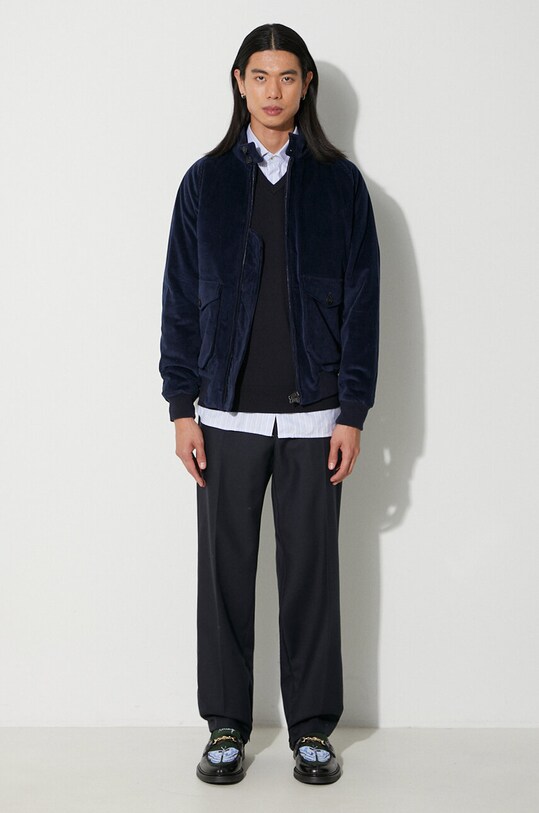 Вовняний светр Fred Perry K9600.795 темно-синій AW23